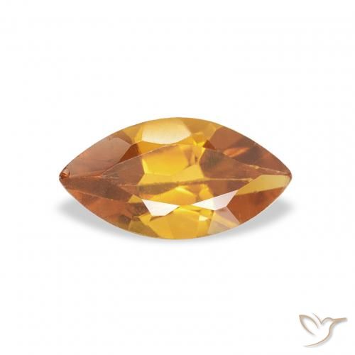 0.47ct Натуральный Средний апельсин Цитрин, Маркиза, Чистота VS