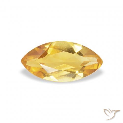 0.44ct Натуральный Яркое золото Цитрин, Маркиза, Чистота VS