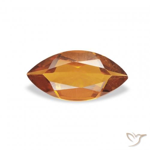 0.43ct Натуральный Оранжево-коричневый Цитрин, Маркиза, Чистота VS