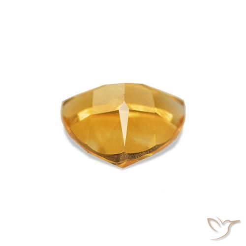 0.59 карата, натуральный Medium Light Orange-Gold Цитрин, Триллион, VVS-VS