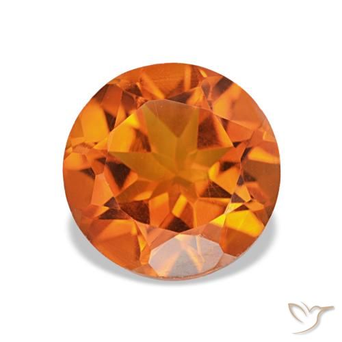 1.73ct Средний апельсин Цитрин Драгоценные Камни, Круглый, Чистота VVS