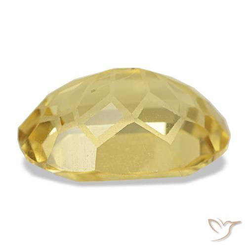 Натуральный жёлтый цитрин 4,83 карата огранка овал, чистота VS