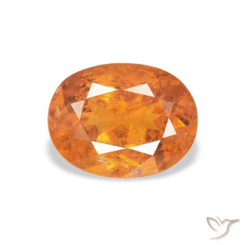 1.90ct Натуральный Красновато-оранжевый Клиногумит, Овал, SI-I1