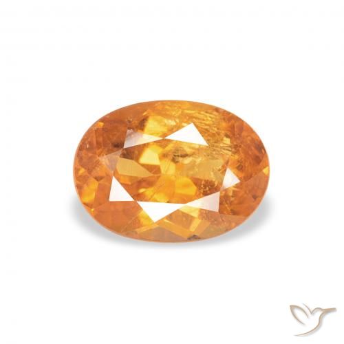 0.87ct Натуральный Средний апельсин Клиногумит, Овал, SI