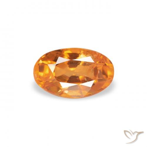 0.40ct Натуральный Янтарный Апельсин Клиногумит, Овал, SI