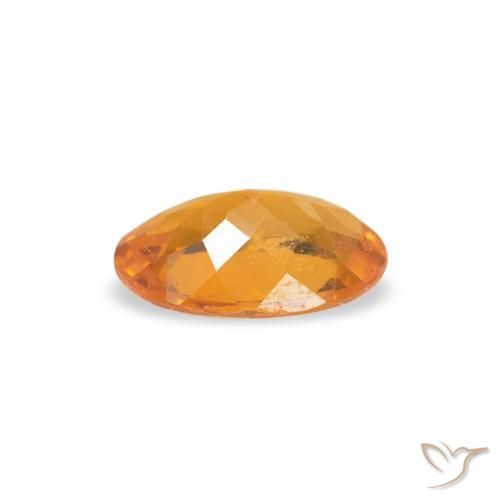 0.39 карата, натуральный Medium Light-Orange Клиногумит, Овал, SI