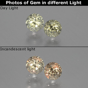  карата, натуральный Зеленый/Розовый Диаспора, меняющая цвет, Огранка Круг, Чистота VS