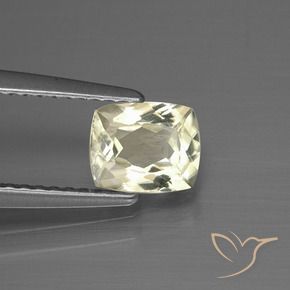 0.91 карата, натуральный Светло-желтый Диаспора, меняющая цвет, Подушка, Чистота VS
