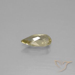 0.96 карата, натуральный Теплый желтый Диаспора, меняющая цвет, Форма груши, VS-SI