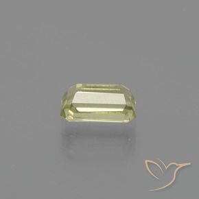 0.93 карата, натуральный Очень светло-желтый Диаспора, меняющая цвет, Октагон / Изумрудная Огранка, VVS-VS