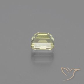 0.92 карата, натуральный Очень бледно-желтый Диаспора, меняющая цвет, Октагон / Изумрудная Огранка, VVS-VS