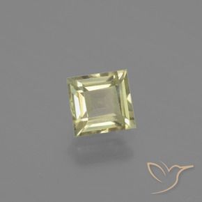 0.97 карата, натуральный Очень светло-желтый Диаспора, меняющая цвет, Квадрат, VVS-VS