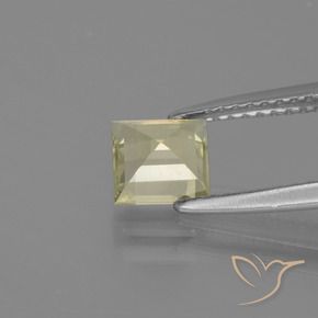 0.97 карата, натуральный Очень светло-желтый Диаспора, меняющая цвет, Квадрат, VVS-VS