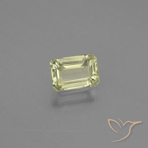 0.96 карата, натуральный Светло-золотисто-желтый Диаспора, меняющая цвет, Октагон / Изумрудная Огранка, VVS-VS