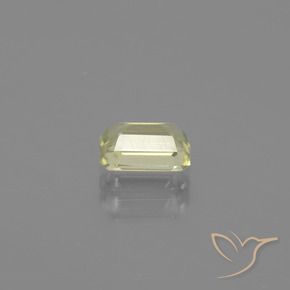 0.96 карата, натуральный Светло-золотисто-желтый Диаспора, меняющая цвет, Октагон / Изумрудная Огранка, VVS-VS