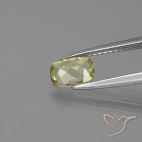 0.73 карата, натуральный Очень бледно-желтый Диаспора, меняющая цвет, Подушка, Чистота VVS
