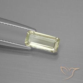 0.97 карата, натуральный Светло-желтый Диаспора, меняющая цвет, Октагон / Изумрудная Огранка, Чистота VS