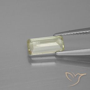 0.97 карата, натуральный Светло-желтый Диаспора, меняющая цвет, Октагон / Изумрудная Огранка, Чистота VS
