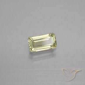 0.94 карата, натуральный Светло-желтый зеленый Диаспора, меняющая цвет, Октагон / Изумрудная Огранка, Чистота VS