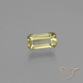 0.95 карата, натуральный Желто-зеленый Диаспора, меняющая цвет, Октагон / Изумрудная Огранка, Чистота VS