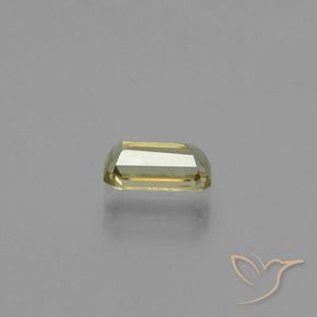 0.95 карата, натуральный Желто-зеленый Диаспора, меняющая цвет, Октагон / Изумрудная Огранка, Чистота VS