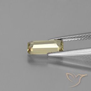 1.13 карата, натуральный Теплый желтый Диаспора, меняющая цвет, Изумрудная огранка, VVS-VS