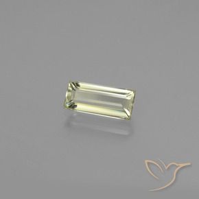 1.25 карата, натуральный Очень светло-желтый Диаспора, меняющая цвет, Огранка Багет, Чистота VVS