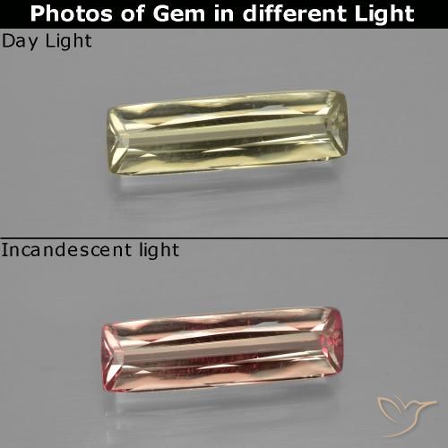 3.05ct Натуральный Палевый Диаспора, меняющая цвет, Подушка, VVS-VS