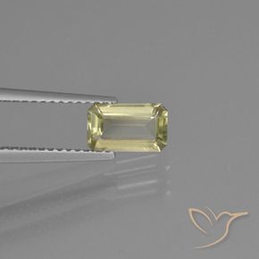 0.91 карата, натуральный Желтый бежевый Диаспора, меняющая цвет, Октагон / Изумрудная Огранка, VVS-VS