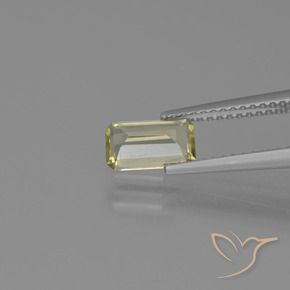 0.91 карата, натуральный Желтый бежевый Диаспора, меняющая цвет, Октагон / Изумрудная Огранка, VVS-VS