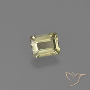 0.65 карата, натуральный Светло-желтый Диаспора, меняющая цвет, Октагон / Изумрудная Огранка, Чистота VS