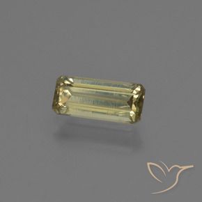 0.91 карата, натуральный Средний желтый Диаспора, меняющая цвет, Октагон / Изумрудная Огранка, Чистота VS