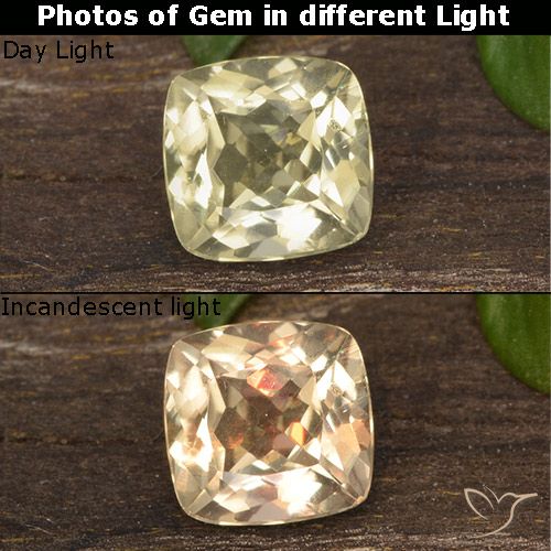 0.70ct Натуральный Палевый Диаспора, меняющая цвет, Подушка, Чистота VS