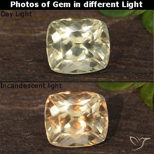 0.66ct Натуральный Палевый Диаспора, меняющая цвет, Подушка, VVS-VS