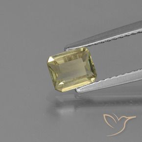 0.74 карата, натуральный Теплый желтый Диаспора, меняющая цвет, Октагон / Изумрудная Огранка, Чистота VS