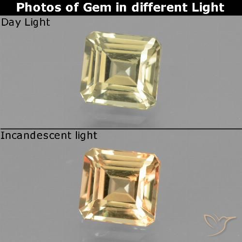 0.97ct Натуральный Палевый Диаспора, меняющая цвет, Изумрудная огранка, Чистота VS