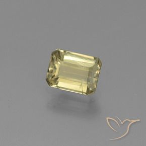 0.93 карата, натуральный Светло-желтый Диаспора, меняющая цвет, Октагон / Изумрудная Огранка, Чистота VS