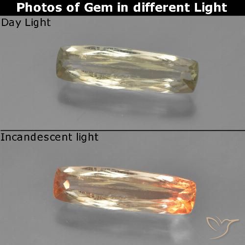 1.24ct Натуральный Палевый Диаспора, меняющая цвет, Подушка, VS-SI