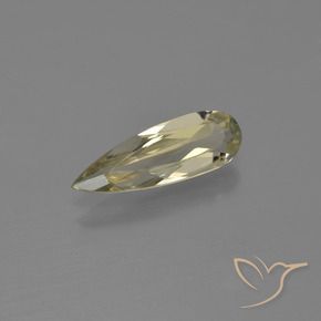 0.99 карата, натуральный Очень светло-желтый Диаспора, меняющая цвет, Форма груши, VVS-VS