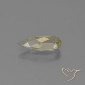 0.95 карата, натуральный Палевый Диаспора, меняющая цвет, Форма груши, VVS-VS