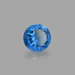 10.70 карата, натуральный Фиолетово-синий Флюорит, меняющий цвет, Огранка Круг, Чистота VVS