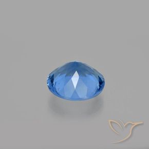 12.97 карата, натуральный Египетский синий Флюорит, меняющий цвет, Круглый, Чистота VS
