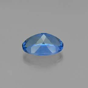 20.59 карата, натуральный Темно-синий Флюорит, меняющий цвет, Огранка Овал, Чистота VS