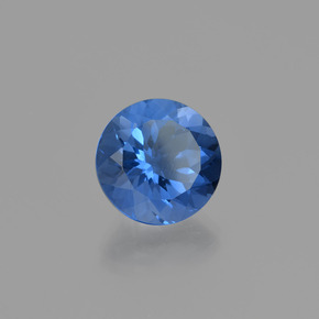 11.46 карата, натуральный Фиолетово-синий Флюорит, меняющий цвет, Огранка Круг, Чистота VS