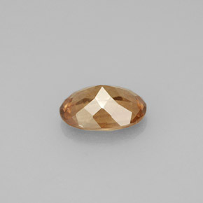 1.37 карата, натуральный Золотисто-коричневый с переходом в оранжевый Меняющий цвет гранат, Огранка Овал, Чистота VS