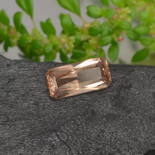 0.71 карата, натуральный Гикори Браун Меняющий цвет гранат, Изумрудная огранка, VS-SI