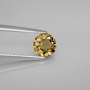 0.92 карата, натуральный Зеленовато-коричневый с переходом в красно-розовый Меняющий цвет гранат, Огранка Круг, VVS-VS