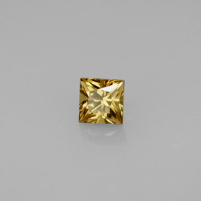 0.55 карата, натуральный Зеленовато-коричневый с переходом в оранжевый Меняющий цвет гранат, Квадрат, VVS-VS