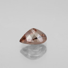 1.10 карата, натуральный Золотисто-коричневый с переходом в оранжевый Меняющий цвет гранат, Форма груши, Чистота VS