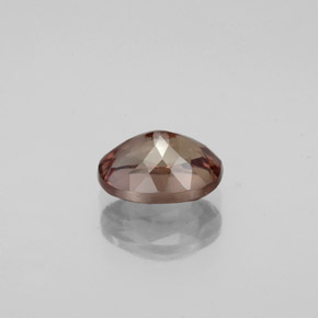 1.27 карата, натуральный Золотисто-коричневый с переходом в оранжевый Меняющий цвет гранат, Огранка Овал, Чистота VS